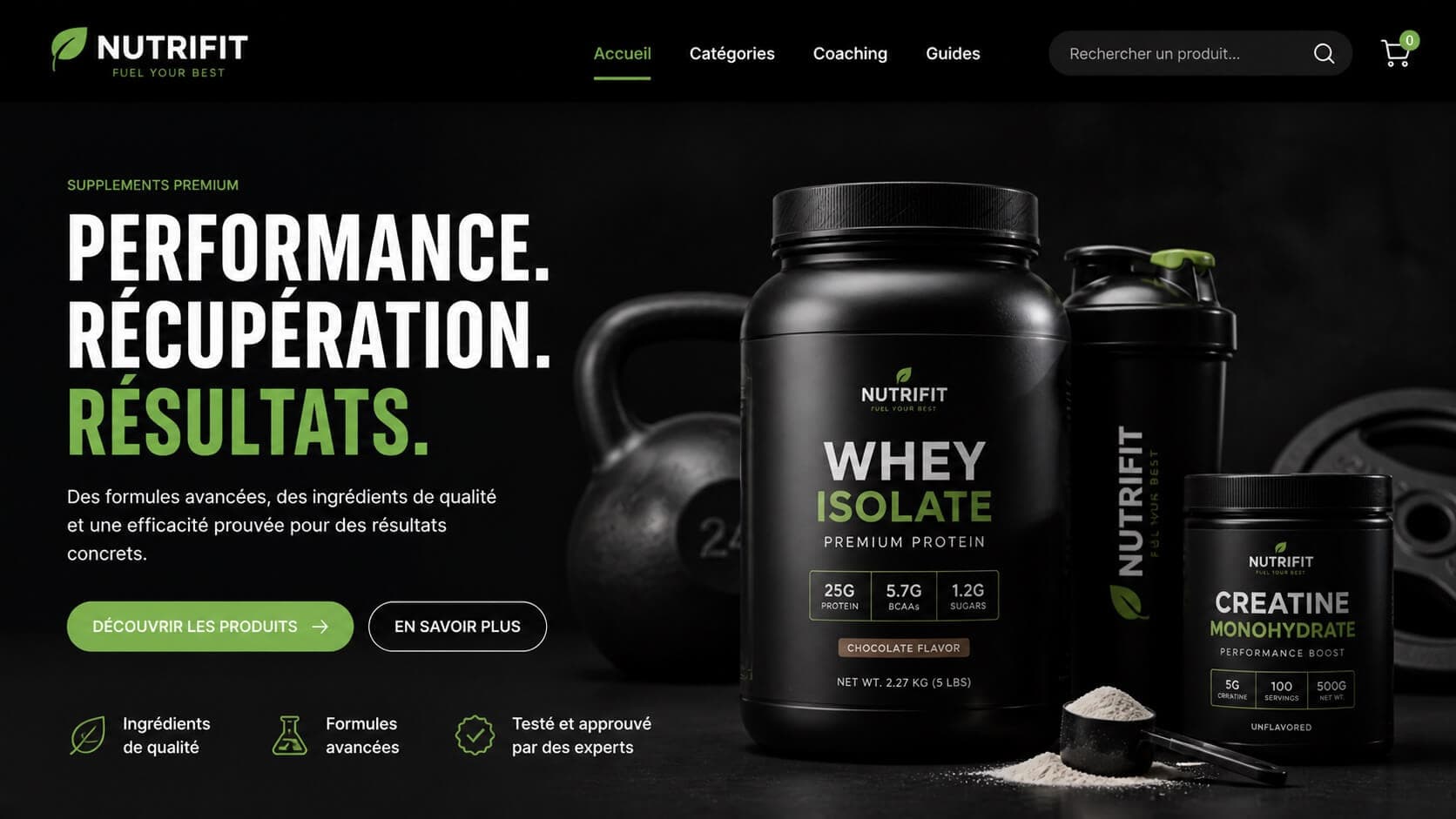Nutrifitness website