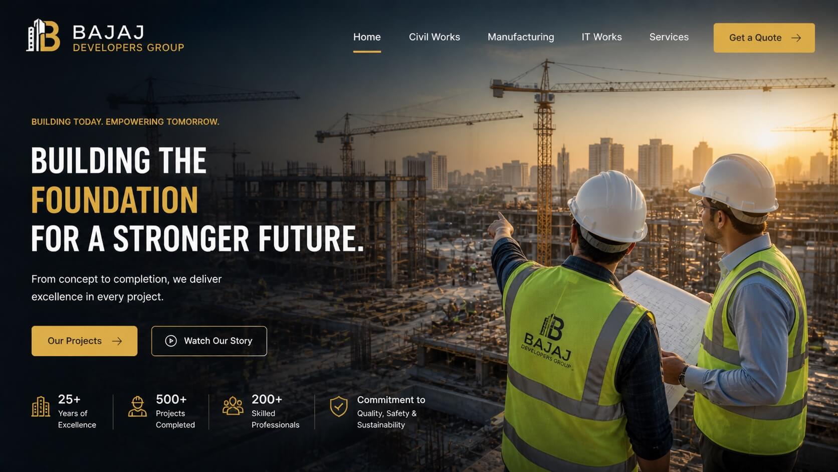 Bajaj Developers Group - Construction and Industrial Services India