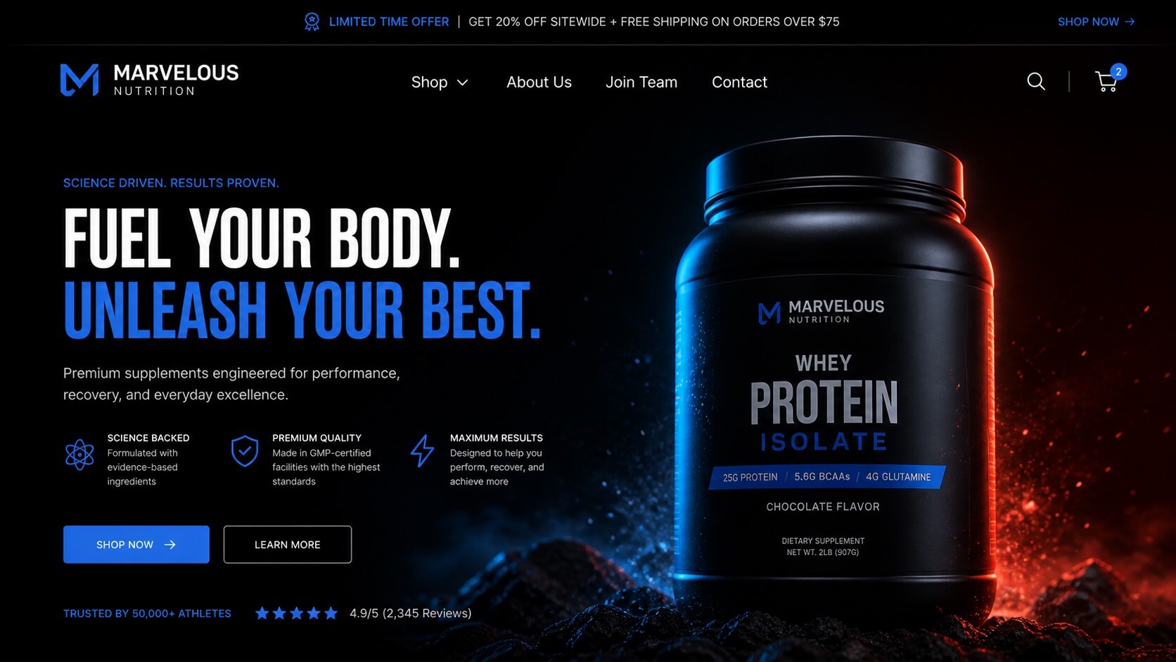 Marvelous Nutrition - Online Supplement Store Portugal