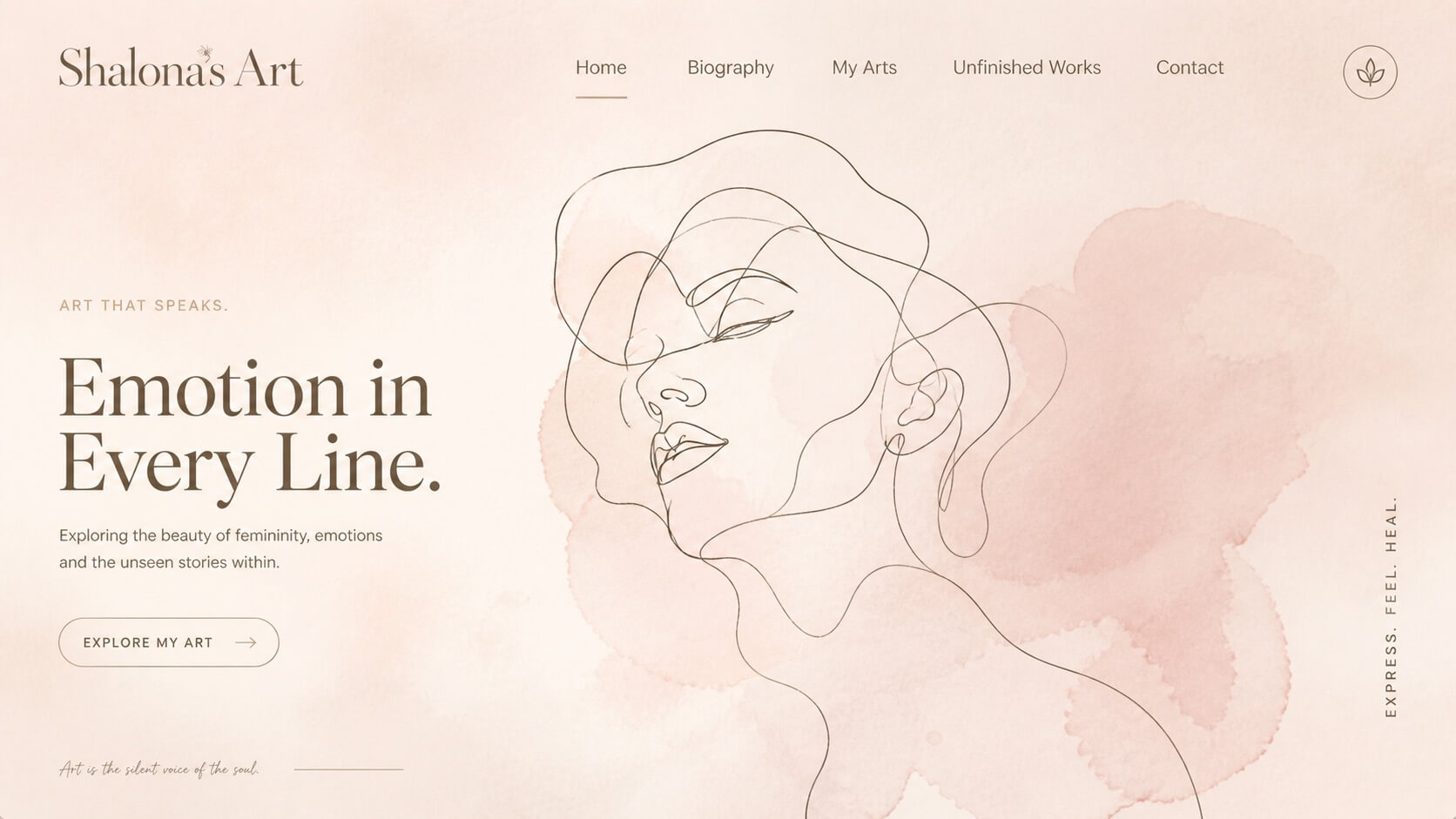 Shalona's Art - Minimalist Personal Art Portfolio Switzerland